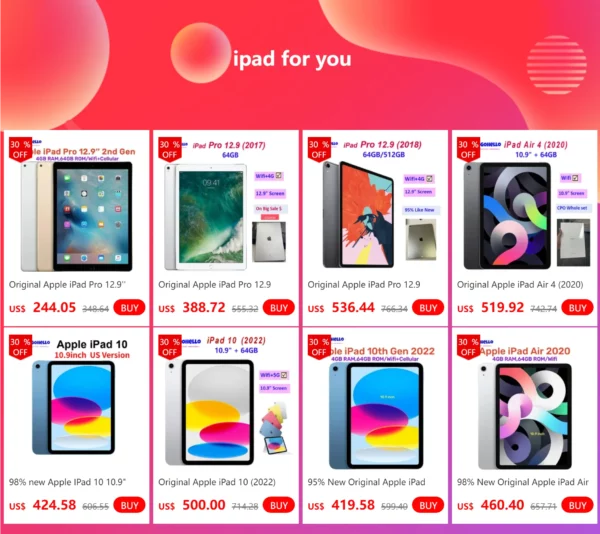 Apple-iPad 10.2 d'origine, tablette déverrouillée, A12 Bionic Retina, IPS, LCD, Wi-Fi, cellulaire, iOS 14, neuf, en effet, 2020, 128, 8e Isabel, 32 Go, 95% Go – Image 9