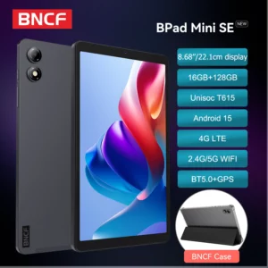 BNCF BPad Mini SE 8.7 pouces Android15 Unisoc T615 tablette écran IPS 8 cœurs (4 +12)GB RAM + 128GB ROM 5500mAh batterie Widevine L1 onglet