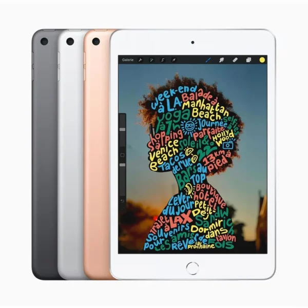 Apple-iPad Mini5 Débloqué, Wifi + Permanence, 64 Go, A12 Bionic Retina, iOS 2019, Nouvelle Tablette, Original, 96% – Image 7