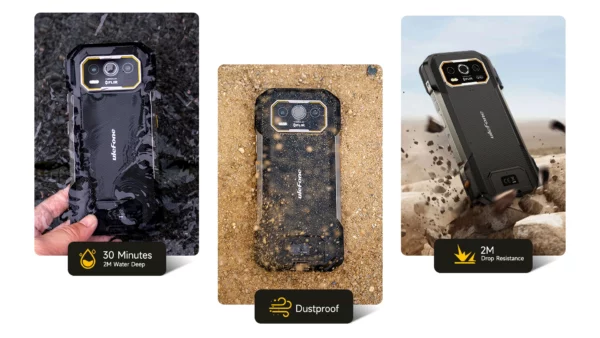 Téléphone robuste Ulefone Armor 27T Pro 5G 10600mAh Smartphone Android 14 50MP + 64MP Caméra nocturne 6,78" 120Hz 24GB + 256GB NFC Téléphone portable – Image 30