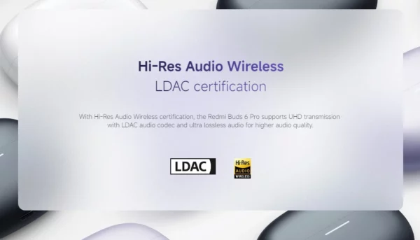 Xiaomi Redmi buds 6 pro écouteur suppression active du bruit audio dimensionnel intégré audio haute résolution casque sans fil 55dB – Image 15