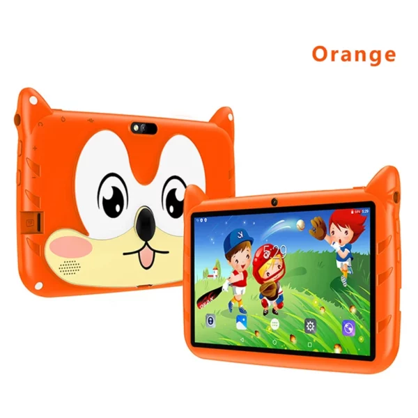Nouveau 7 pouces modèle de bande dessinée enfants tablettes Quad Core 4GB + 64GB ROM Bluetooth 5G WiFi apprentissage jeux éducatifs tablette cadeau pour enfants – Image 8