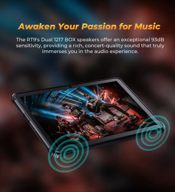 Oukitel RT9 tablette robuste tablette robuste 10.1 "écran HD 24GB RAM 256GB tablette étanche 11000mAh batterie Android 14.0 tablette PC – Image 18