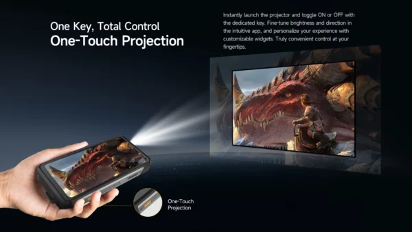 Ulefone Armor 34 Pro 5G AI 25500mAh téléphone robuste Smartphone Android 15 32GB + 512GB projecteur DLP intégré 6.95 "NFC téléphone portable – Image 19