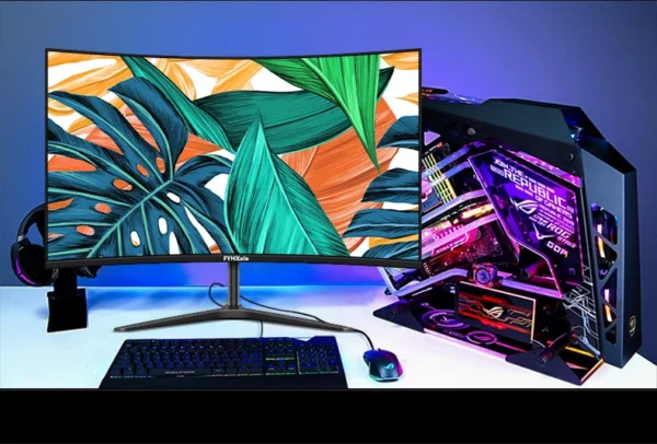 Écran incurvé d'ordinateur Gaming MVA FHD 24/27 P, 1080 pouces, 75Hz, 2800R HDMI/VGA DCR, protection des yeux, VESA 100x100, réponse 2ms – Image 41