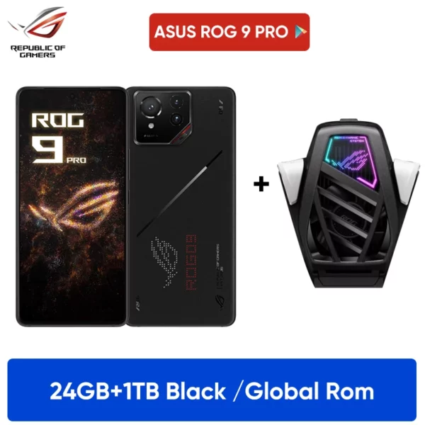 Première mondiale ASUS ROG Phone 9 Pro Smartphone Snapdragon 8 Elite 6.78 ''185Hz AMOLED affichage 5800mAh NFC téléphone portable – Image 8