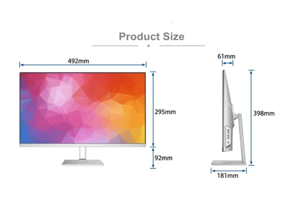 Prix usine Chine ordinateur inclus monobloc i3 i5 i7 OEM 18.5 "21.5" 23.6 "27" ordinateur de bureau tout-en-un PC tout-en-un – Image 13