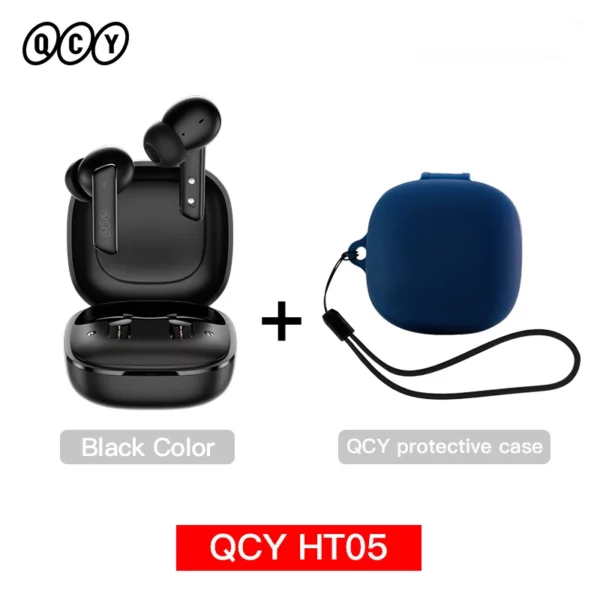 QCY HT05 ANC écouteur sans fil 40dB antibruit Bluetooth 5.2 casque 6 micro ENC HD appel TWS écouteurs Mode transparence – Image 26