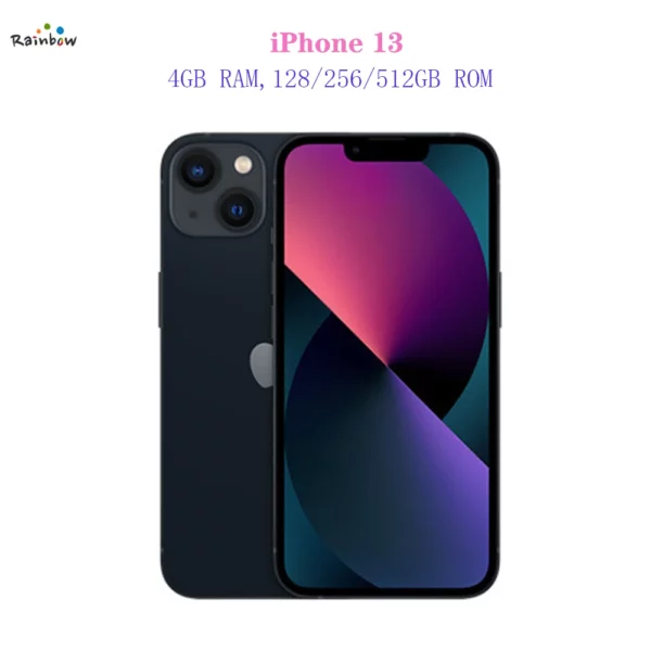 Apple iPhone 13 d'origine 128GB/256GB/512GB téléphone portable 5G LTE identification faciale NFC IOS A15 bionique Hexa Core 6.1 ''12MP et 12MP 3240mAh – Image 7