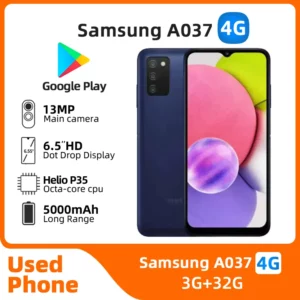 Samsung Galaxy A03S A037 4g SmartPhone CPU Helio P35 MT6765 6.5 pouces 5000mAh 13MP caméra Android téléphone utilisé