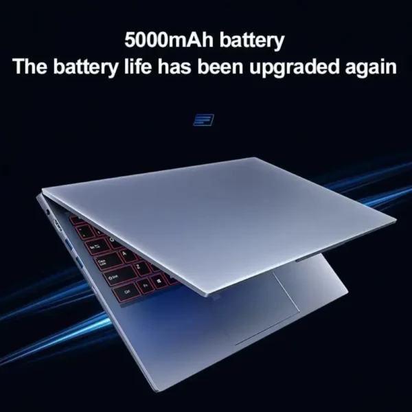 Ordinateur portable 15.6 pouces Intel I7-1355U NVIDIA MX450 clavier rétro-éclairé 32GB RAM 2 to SSD DDR4 Win11 déverrouillage par empreinte digitale ordinateur de jeu – Image 5