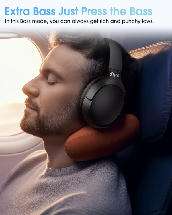 QCY H2 Pro casque sans fil Bluetooth 5.3 Mode basse écouteurs HIFI 3D casque stéréo sur l'oreille écouteurs de jeu – Image 12