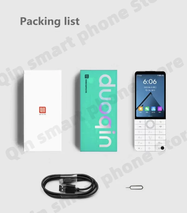 Nouveau Qin F22 Pro écran tactile intelligent téléphone Wifi 5G + 3.5 pouces 4GB 64GB ajouter Google Store Android QinGlobal Version téléphone portable – Image 6