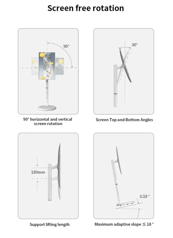 Écran tactile intelligent 32 pouces 8 + 128G Android 12, batterie intégrée, avec procureur, wifi, HDMI, support mobile, HD, LCD, TV, produits en vogue – Image 12