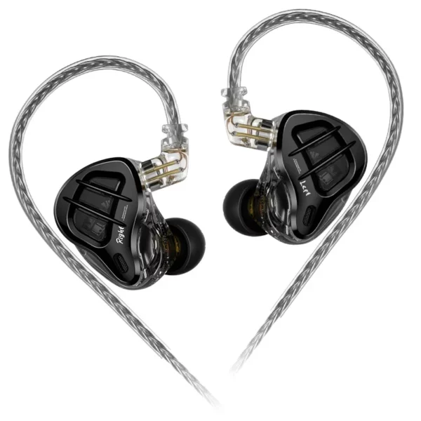KZ ZAR HiFi filaire écouteur dans l'oreille moniteur écouteurs technologie hybride 7BA + 1DD IEM casque avec Microphone basse téléphone casque – Image 8