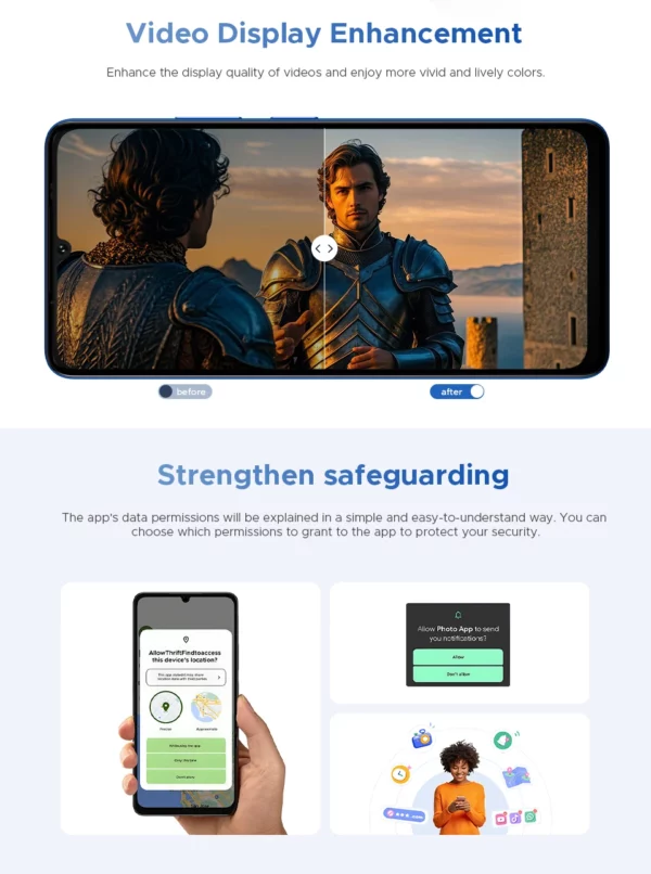 DOOGEE Note59 Pro + 5G Smartphone Android 15 Version mondiale 6250mAh batterie 6.75 ''120Hz affichage 12GB 512GB téléphone portable NFC – Image 30