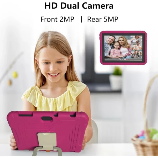 Tablette PC Android 13 pour enfants, 10.1 pouces, Allwinner A523, 8 cœurs, 4 go de RAM, 64 go de ROM, 1280x800 IPS, 6000mAh, cadeau, coque en silicone – Image 16