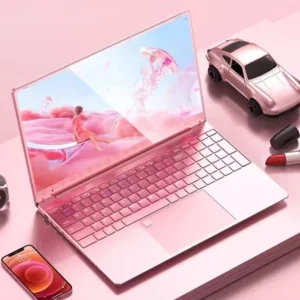 Ordinateur portable de jeu rose, ordinateur portable Windows 10, éducation au bureau, 15.6 pouces, 10e Isabel, Intel Celeron J4125, 12 Go de RAM, 1 To, touristes, WiFi, côté étroit