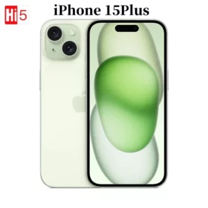 iPhone 15Plus d'occasion double eSIM 6.7 "5G 6GB RAM 128/256/512GB ROM Apple OLED Face ID NFC A16 véritable Super Retina téléphone d'origine