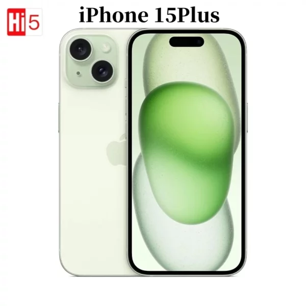iPhone 15Plus d'occasion double eSIM 6.7 "5G 6GB RAM 128/256/512GB ROM Apple OLED Face ID NFC A16 véritable Super Retina téléphone d'origine
