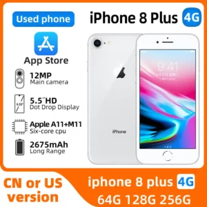Apple iphone 8 plus 4g ios Smartphone 5.5 pouces écran 256GB ROM 2675 batterie toutes les couleurs en bon état téléphone utilisé
