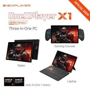 OneXFirst-Ordinateur portable et tablette, PC 3 en 1, Console de jeu, Windows, Déterminer les thorac, BronchPRO, AMD, Ryzen, AI 9, HXsuspec, 8840U, 10.95 pouces