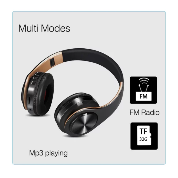 Écouteurs stéréo HIFI Bluetooth avec micro, casque de musique, FM, prise en charge de la carte TF, téléphone de sauna, mobile, Xiaomi, iPhone, tablette Samsung – Image 22