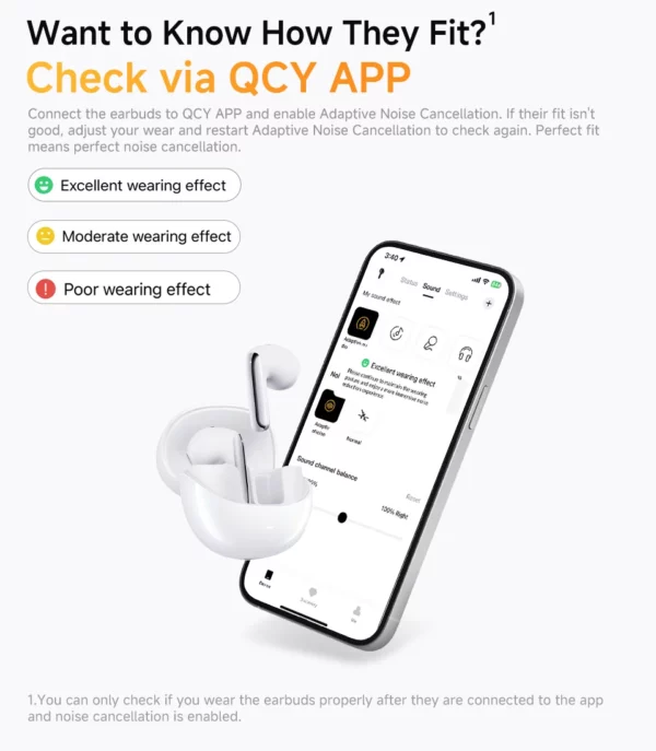 QCY-Écouteurs sans fil AilyBuds Pro+ ANC, HT10, Hi-Res Audio, AC Sat, Bluetooth 5.3, 6 micros, AI, HD, appel, connexion multipoint – Image 38