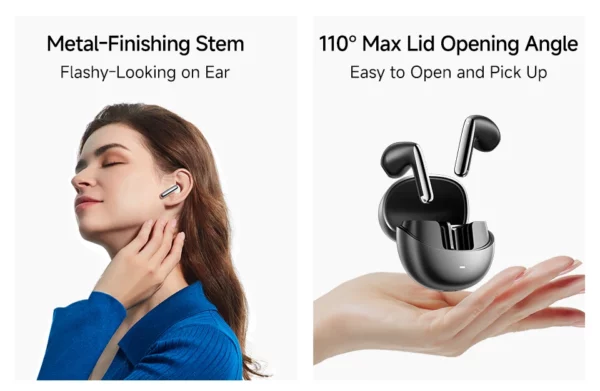 QCY-Écouteurs sans fil AilyBuds Pro+ ANC, HT10, Hi-Res Audio, AC Sat, Bluetooth 5.3, 6 micros, AI, HD, appel, connexion multipoint – Image 42
