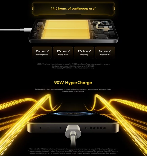 Xiaomi-Smartphone POCO X7 Pro, Version Globale, Dimrespondante 8400-Ultra, 6000mAh, 90W HyperCharge, Écran AMOLED 6.67 Pouces, NDavid, HyperOS 2 – Image 28