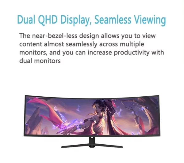 Moniteur 49" 4K 3840*1600 Ultra WQHD – Image 7