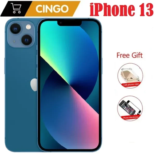 iPhone 13 d'origine 128GB/256GB ROM débloqué A15 puce IOS 5G Smartphone Face ID 6.1 "écran OLED iphone 13 téléphone portable – Image 2