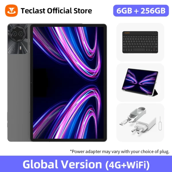 Tablette Teclast T50 Plus Android 14, 11 pouces, 2K, 90Hz, haute rafraîchissement, 6 go + 256 go, UNISOC T620, batterie 8000mAh, caméra 8MP + 13MP, languette 4G – Image 7