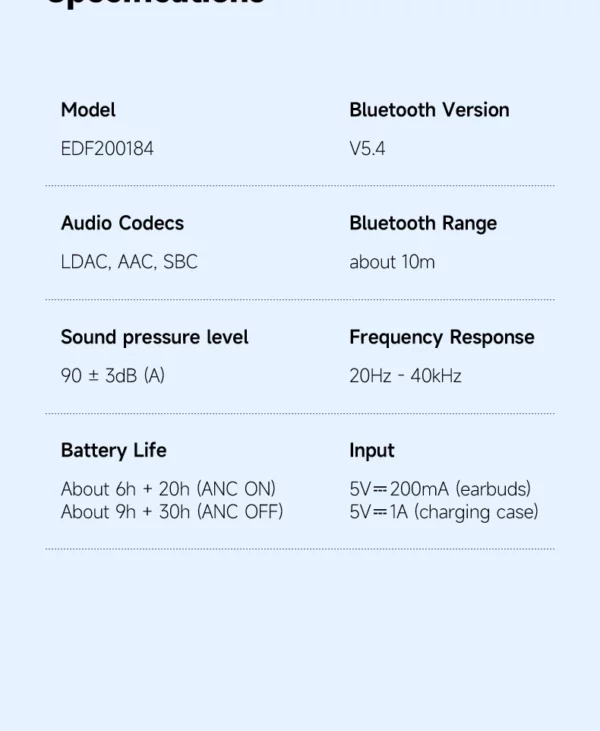 EDIFIER LolliClip écouteurs sans fil à oreille ouverte Bluetooth 5.4 haute résolution LDAC adaptatif ANC écouteur connexion multipoint IP56 – Image 33