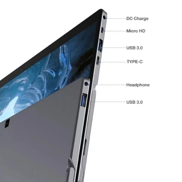 2025 Nouvelles tablettes Windows 10 de 11,6 pouces Intel Celeron N4120 1920 x 1080 IPS 8 Go DDR3-RAM 512 Go EMMC ROM 2 x USB 3.0 WIFI – Image 13