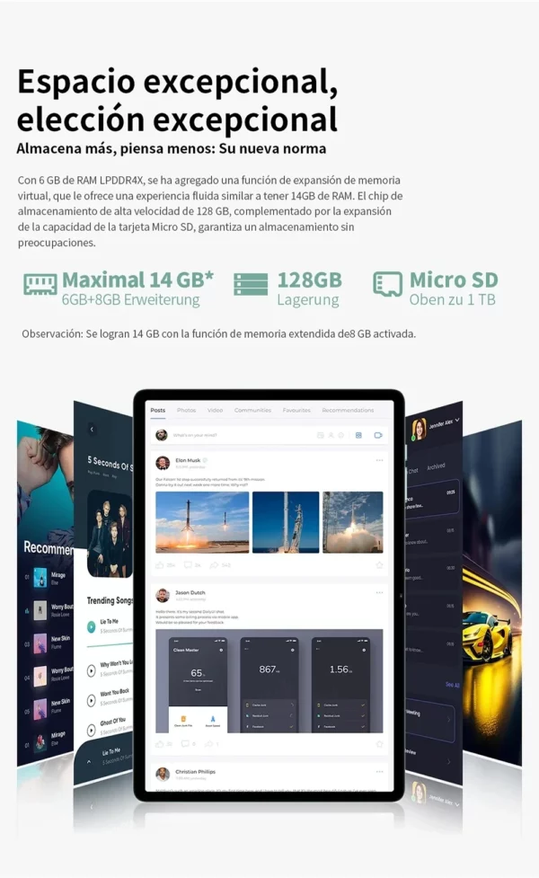 2025 Version mondiale originale tablette Android Pad 8 Pro 22GB + 2TB Snapdragon 870 tablettes PC 5G double carte SIM ou WIFI HD 4K Mi Tab – Image 23