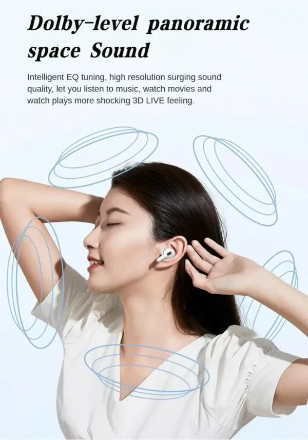 Nouveau pour Sooyn écouteurs Audio portables bluetooth sans fil contrôle par application originale temps de travail 68 heures réduction du bruit A9 pro LZ-G4 – Image 10