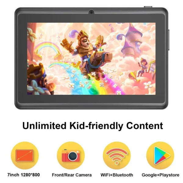 Nouveau 5G WIFI 7 pouces tablette pour enfants 4GB + 64GB ROM Mini Pad Quad Core double caméra étui de protection pour enfants tablettes Android 13 – Image 14