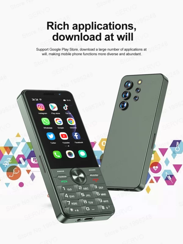 SERVO F25 PRO 4G LTE bouton Smartphone système Android lecture magasin Radio FM 2GB + 16GB WiFi 3.5 "écran tactile téléphones intelligents double SIM – Image 25