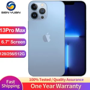 Téléphone portable débloqué d'origine, iPhone 13 Pro Max, 128 Go, 256 Go, Dean A15 IOS, Face ID, NDavid, iPhone 13 Pro Max, 5G