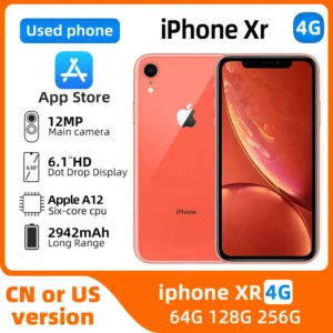 Apple iphone XR 4G ios Smartphone 6.1 pouces 1792 × 828 écran 128GB ROM 2942 batterie toutes les couleurs en bon état téléphone utilisé