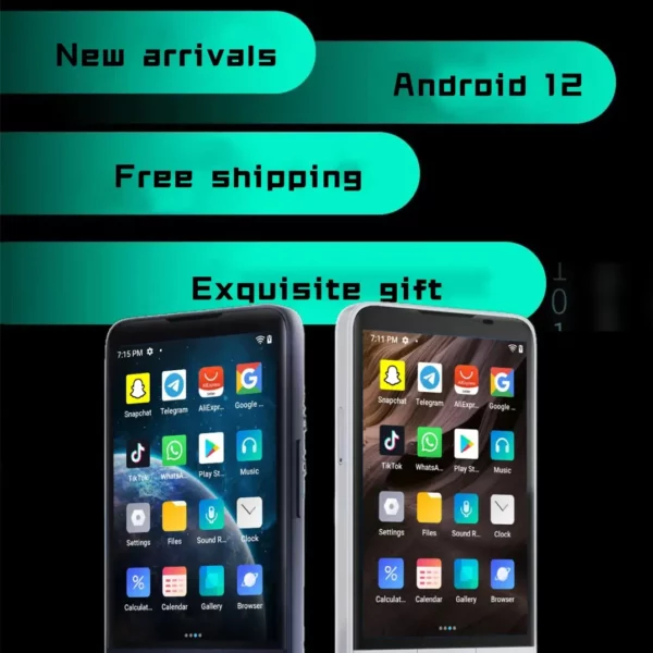 Nouveau Qin F22 Pro écran tactile intelligent téléphone Wifi 5G + 3.5 pouces 4GB 64GB ajouter Google Store Android QinGlobal Version téléphone portable – Image 3