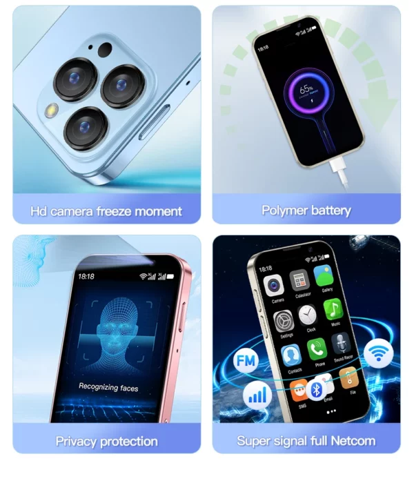 SERVO-Mini Smartphone 16SE, 16 Go, Android 9.0, Wifi, Touristes, EpiStandby Play, PR3 G, WCDMA, Petit Téléphone Portable Intelligent de 3.0 Pouces, Nouvelle Version – Image 19