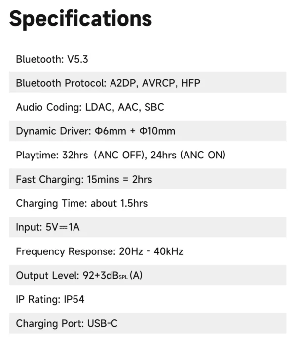 Edifier W260NC ANC Écouteurs TWS antibruit Bluetooth 5.3 Écouteurs sans fil haute résolution avec LDAC, 32 heures, connexion multiple – Image 23