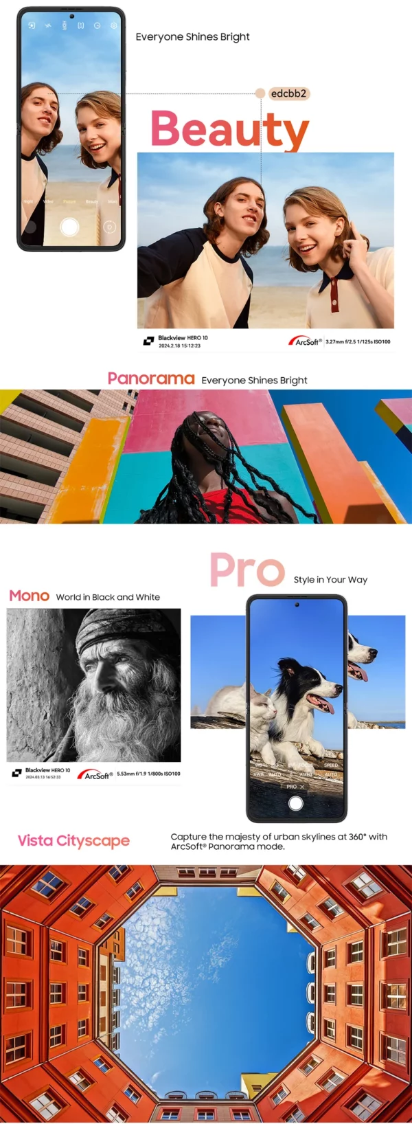 Blackview HERO 10-Smartphone avec Écran Pliant AMOLED de 6.9 Pouces, 12 Go de RAM et 256 Go de ROM, Caméra MTK 108MP, Helio G99, Première Mondiale – Image 42