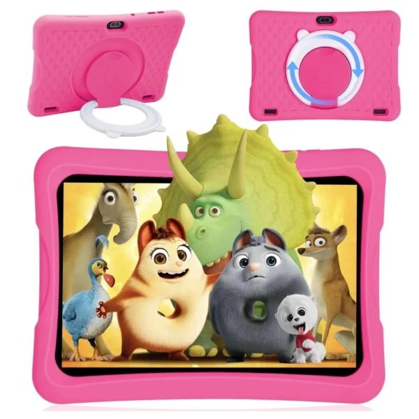 J11 cadeau coque en silicone type-c 10.1 "Android 13 tablette pour enfants 4GB RAM 64GB ROM Allwinner A523 8 cœurs CPU 1280x800 IPS 6000mAh – Image 10