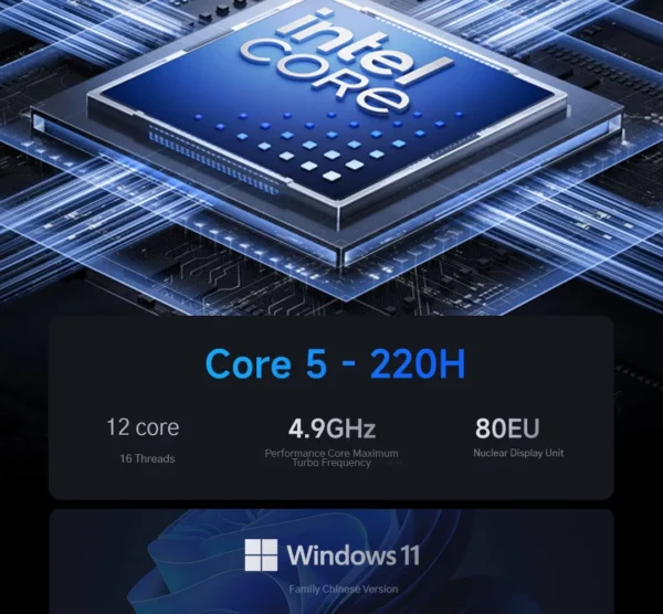 Xiaomi-Ordinateur portable Redmi Ple16 2025, ordinateur portable de bureau d'étude, processeur Intel Core 5 220H, 210H, 16 Go, 32 Go, DDR5, 512 Go, 1 To SSD – Image 19