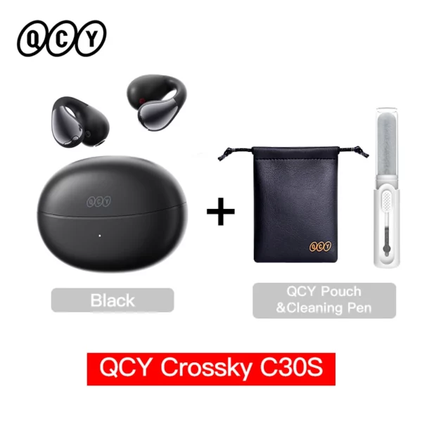 QCY Crossky C30S écouteurs sans fil à oreille ouverte haute résolution avec LDAC écouteurs à pince Bluetooth 6.0 Clip sur OWS casque de sport 40 heures – Image 11