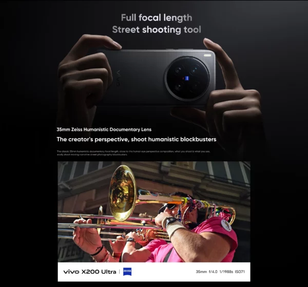 VIVO X200 Ultra 5G Smartphone Snapdragon 8 Elite 6.82 ''AMOLED LCD 6000mAh 90W Charge Flash 50MP + 200MP caméra NFC Android 15 – Image 24