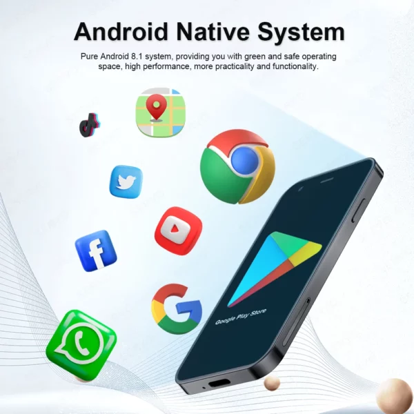 SERVO -Mini Smartphone P60 PRO, Android, Écran 3.0 ", Google Play, 2 Go + 16 Go, WIFI, Hotspot GPS, Petit Mobile de Poche, Matin, Prix Bas – Image 2